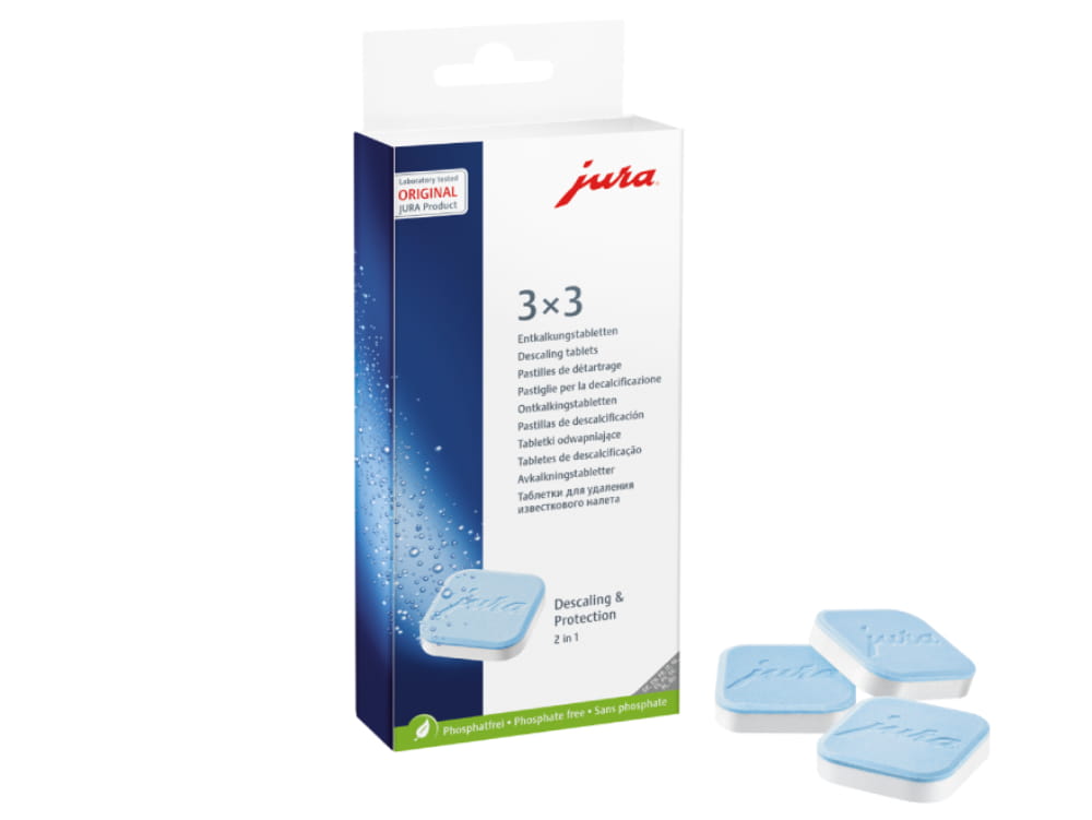 2-Phasen Entkalkungstabletten (9 Tabl. je Pack.)
